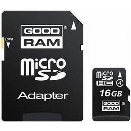 Карта пам'яті Goodram microSDHC 16GB Class 4+ adapter