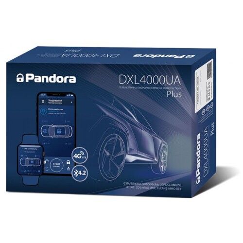 Автосигналізація Pandora DXL4000UA PLUS (комплектація DX-4GS Plus) без сирени