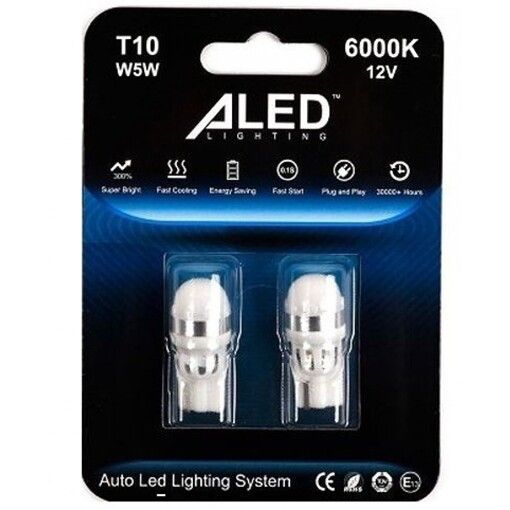 Габарит LED ALed T10 (W5W) White (2шт.)