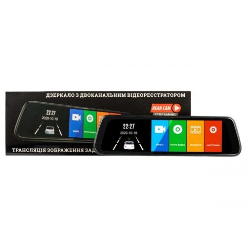 Дзеркало заднього виду з вбудованим відеореєстратором Full HD PHANTOM RM-96 DVR Full HD