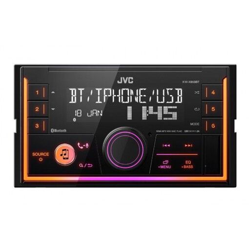 Медиа-ресивер 2-DIN JVC KW-X850BT