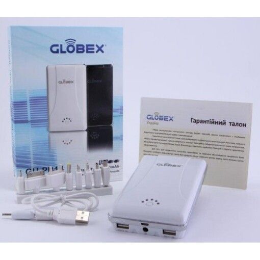 Портативный аккумулятор Globex GU-PB14 белый