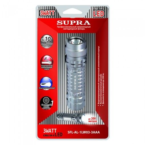 Ліхтар алюмінієвий SUPRA SFL-AL-1LW03-3AAA
