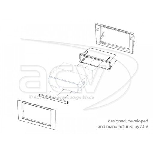 Рамка перехідна ACV 281320-12-1 Audi A4, Seat Exeo