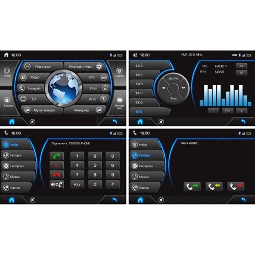 Штатная магнитола Phantom DVM-1450G i6 Mitsubishi Lancer X