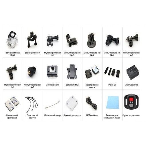 Екшн камера Aspiring Repeat 3 ULTRA HD 4K DUAL SCREEN