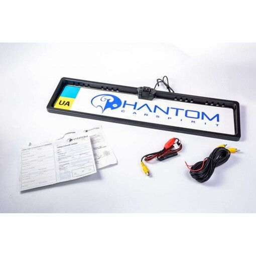 Камера в рамке номерного знака Phantom UF-36 универсальная