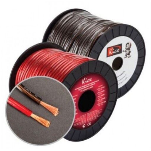 Кабель силовий Kicx 4AWG R (4Ga, червоний) (метр)