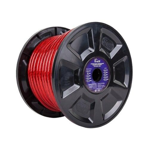 Кабель силовий Kicx PCC-650 R (6Ga, червоний) (метр)