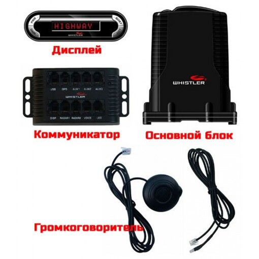 Радар-детектор Whistler PRO 3600 Ru GPS