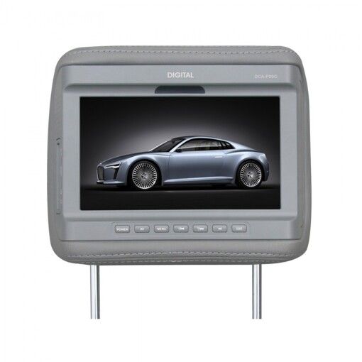 Підголовник з монітором Digital DCA-P09 G сірий