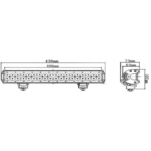 Светодиодная фара дальнего света LightX RCJ-1702108C