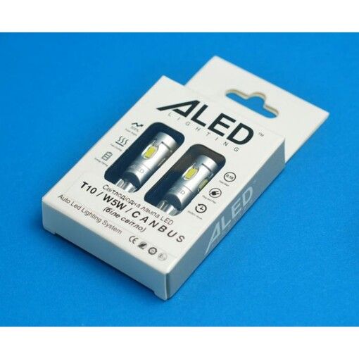 Габарит LED ALed Canbus T10 (W5W) 2,5W white (2шт)