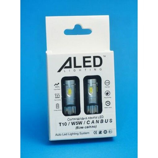 Габарит LED ALed Canbus T10 (W5W) 2,5W white (2шт)