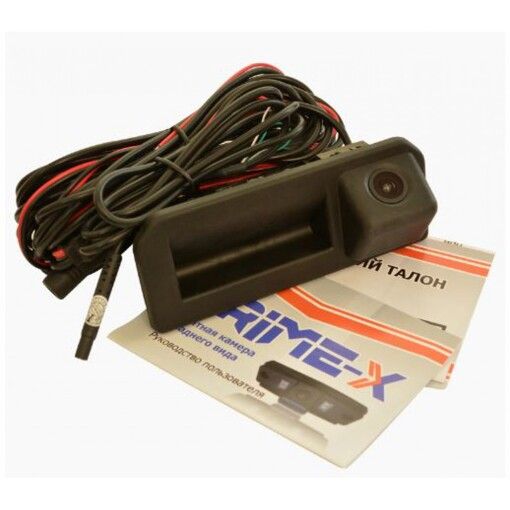 Камера заднего вида Prime-X TR-07 CAN+IPAS VW, Audi, Skoda Q2 (16+), A5 (F5) (16+), Rapid (12-19), A4 (B9) (15-23), Polo V (09-20), Kodiaq I (17-23)