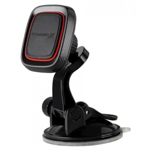 Автокріплення для смартфона магнітний Grand-X MT-04 (кріплення на панель чи скло)