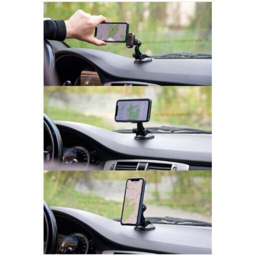 Автокріплення для смартфона магнітний Grand-X MT-04 (кріплення на панель чи скло)