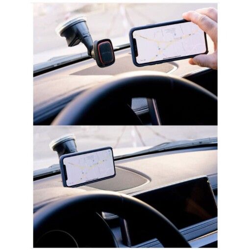 Автокріплення для смартфона магнітний Grand-X MT-05 (кріплення на панель чи скло)