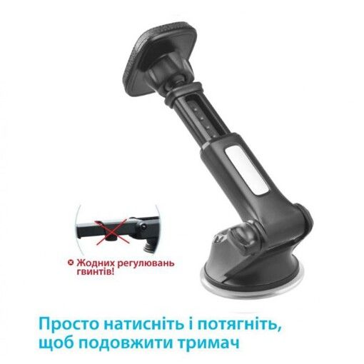 Автокріплення для смартфона магнітний Grand-X MT-06 (кріплення на панель чи скло, телескоп)
