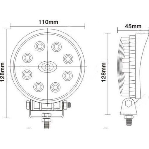 Світлодіодна фара ближнього світла Digital DCL-R2711B F