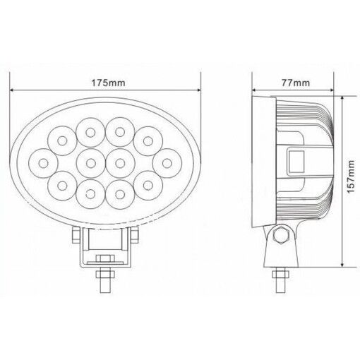 Светодиодная фара ближнего света Digital DCL-E3617 F