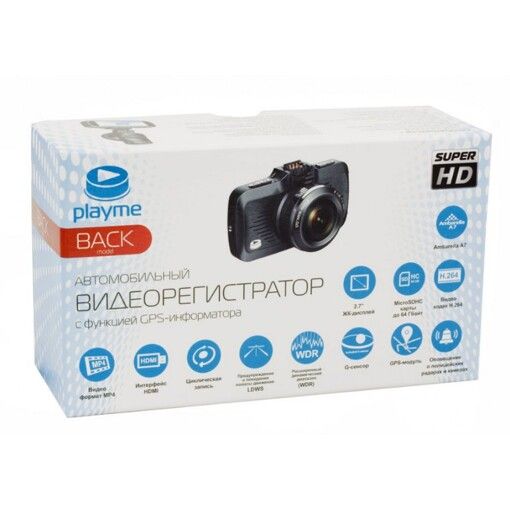 Відеореєстратор Playme Back GPS