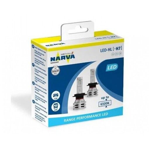 Світлодіодні лампи Narva 18033 H7 12/24v 6500K X2 24W RPL Range Performance (2 шт.)