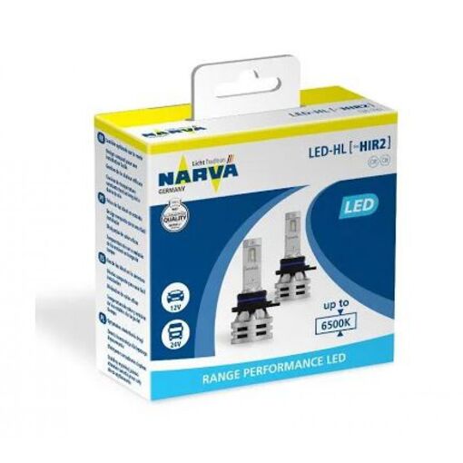 Лампы светодиодные Narva 18044 HIR2 12/24v 6500K X2 24W RPL Range Performance (2 шт)