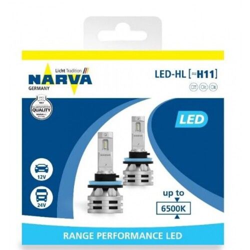 Лампы светодиодные Narva 18048 H11 12/24v 6500K X2 24W PGJ19-2 RPL (2 шт)