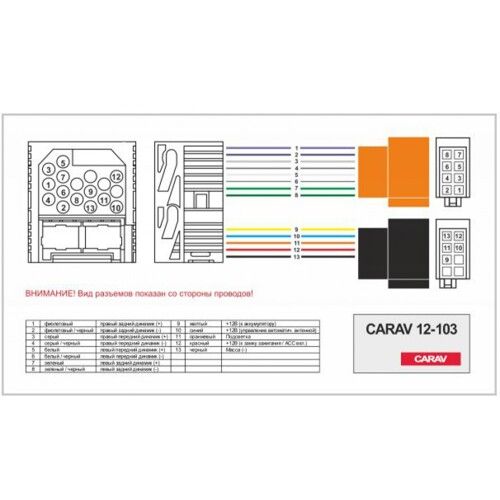 Разъем для штатной магнитолы Carav 12-103 BMW, Mini, Rover, Land Rover