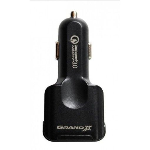 Зарядное устройство Grand-X CH-09 (Quick Charge QС3.0 1xUSB 3.6V-12V 3A-1,5A, 3xUSB 5V 4,8A)