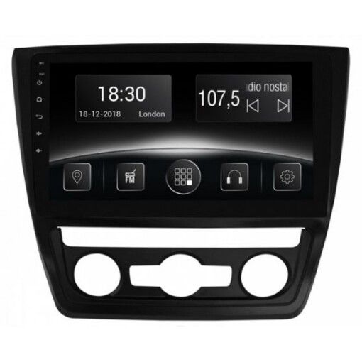 Штатна магнітола Gazer CM5510-5LA Skoda Yeti (5L), auto conditioner (2009-2013)