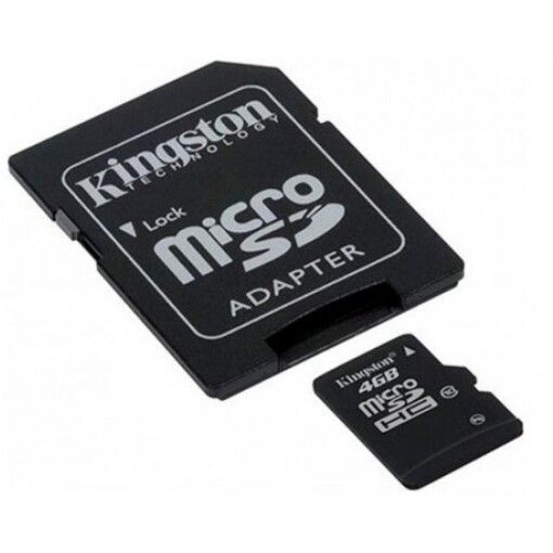 Карта пам'яті KINGSTON microSDHC 4Gb class 10+ SD адаптер
