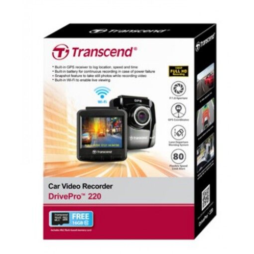 Видеорегистратор Transcend DrivePro 220