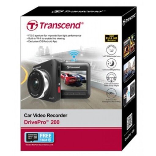 Видеорегистратор Transcend DrivePro 200