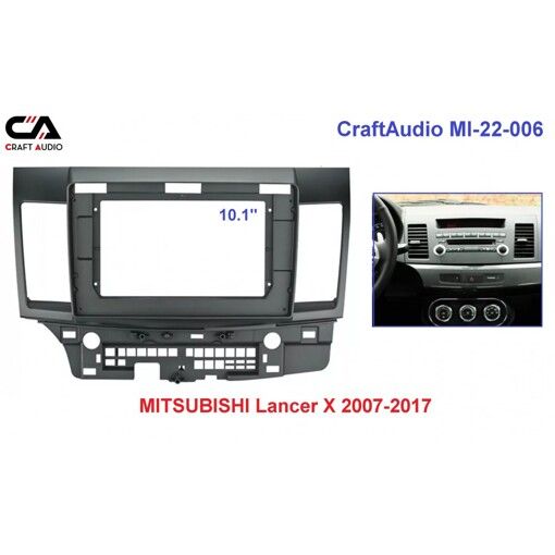 Рамка перехідна CraftAudio MI-22-006 MITSUBISHI Lancer Х 2007-2017 10&quot;