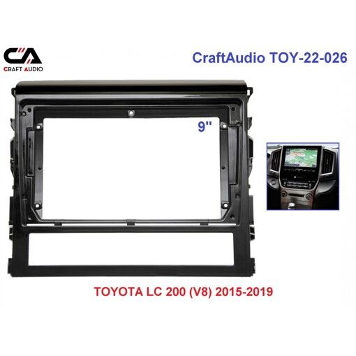 Рамка перехідна CraftAudio TOY-22-026 TOYOTA LC 200 (V8) 2015-2019