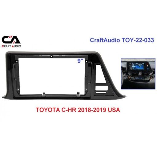 Рамка перехідна CraftAudio TOY-22-033 TOYOTA C-HR 2018-2019 USA