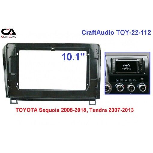 Рамка перехідна CraftAudio TOY-22-112 TOYOTA Sequoia 2008-2018, Tundra 2007-2013 10&quot;
