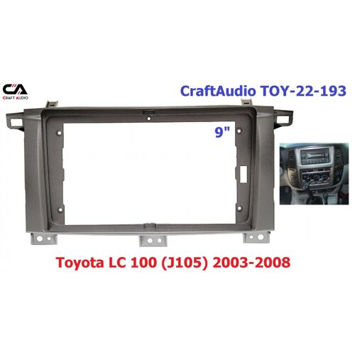 Рамка перехідна CraftAudio TOY-22-193 Toyota LC 100 (J105) 2003-2008 9&quot;