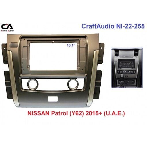 Рамка перехідна CraftAudio NI-22-255 NISSAN Patrol (Y62) 2015+ 10,1&quot;