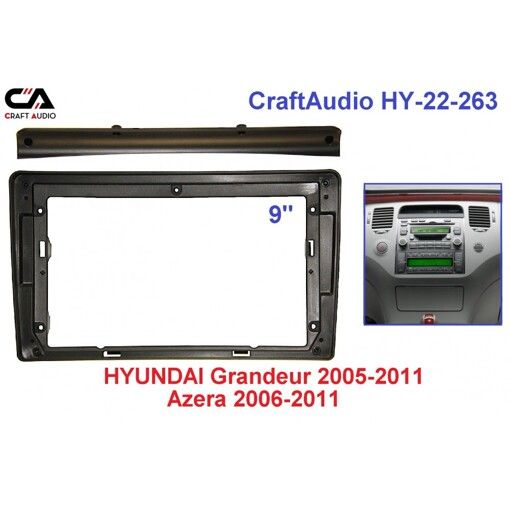 Рамка переходная CraftAudio HY-22-263 HYUNDAI Grandeur 05-11 / Azera 06 -11 9&quot;