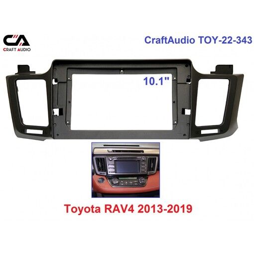 Рамка перехідна CraftAudio TOY-22-343 TOYOTA RAV4 2013-2019 10.1&quot;