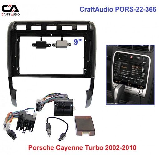 Рамка переходная CraftAudio PORS-22-366 Porsche Cayenne Turbo 2002-2010 9&quot;