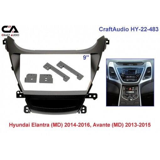 Рамка переходная CraftAudio HY-22-483 HYUNDAI Elantra (MD) 2014-2016 Avante (MD) 2013-2015