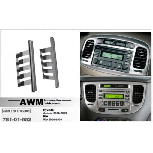 Рамка перехідна AWM 781-01-552 Hyundai Accent, Kia Rio