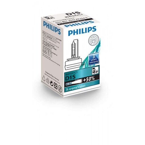 Ксенонова лампа Philips D1S X-treme Vision 85415 XV С1 35W +50%