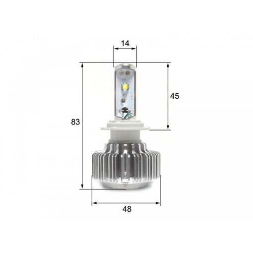 Світлодіодні лампи Sho-Me H7 6000K 20W LED G1.3 (2 шт)