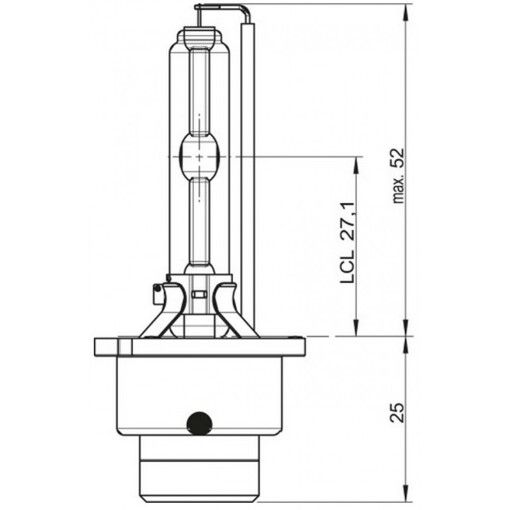 Ксенонова лампа TUNGSRAM D2S 53760U B1 5500K WHITE XENSTATION 20% (1 шт)