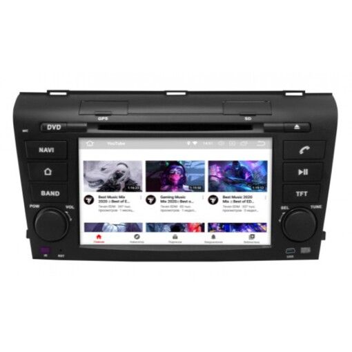 Штатна магнітола Gazer CM6007-BK Mazda 3 (BK) (2004-2009)